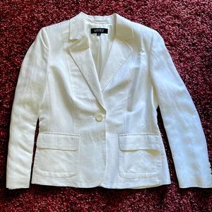 Immaculate White Linen Blazer Capsule Piece !